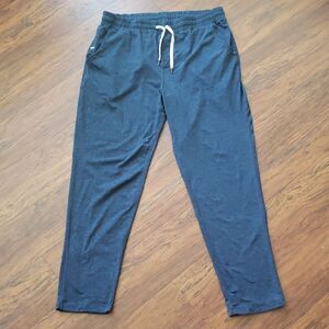 Vuori Men's Blue Black Heathered Jogger Pants Athleisure Outdoor Workout Lounge